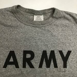 《 H 323》ARMY アーミー 半袖 Tシャツ ミリタリー アウトドア Mサイズ グレー トップス 1円スタート アメリカ古着 古着卸