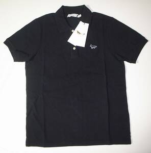 maison kitsune キツネ NAVY FOX PATCH CLASSIC POLO ポロシャツ black sizeXS