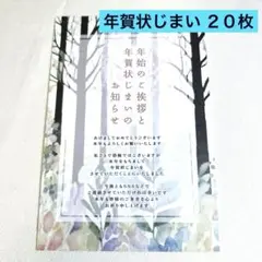 年賀状じまい 2025 20枚入り 私製 印刷済み　年賀状