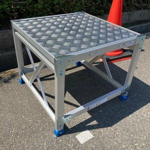 キ友a564 アルインコ ALINCO ■アルミ合金製作業台 「CSBC-156Sg」 (天板寸法600×600mm、天板高さ500mm、最大使用質量150kg)