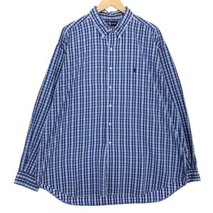 古着 ラルフローレン Ralph Lauren BLAKE 長袖 ボタンダウンチェックシャツ メンズXXL /eaa461973