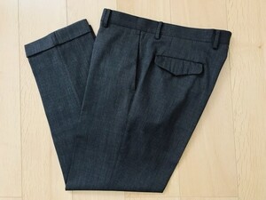 【良品】ORIHICA＊ウールパンツ＊濃茶＊W85