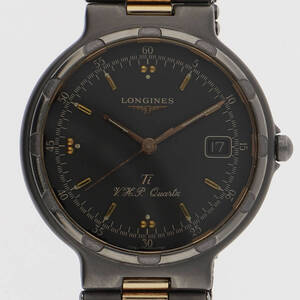 LONGINES ロンジン コンクエスト E.O.L グレーダイヤル TI クオーツ メンズ 【125535】