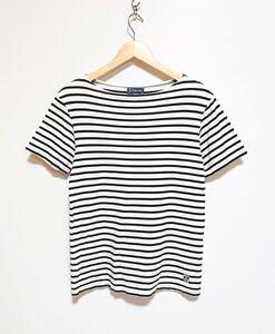 h527gg 日本製 ORCIVAL × BEAUTY&YOUTH ユナイテッドアローズ オーシバル サイズ3（M位）半袖Tシャツ ボーダー ネイビー×白 レディース