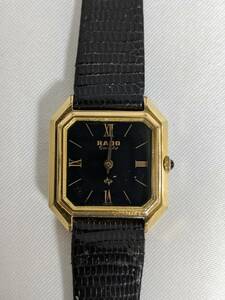 【1円スタート】RADO ラドー 717.9589.2 ゴールド オクタゴン 不動　ベルト社外