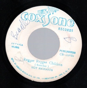 Reggae Reggae Children . Rhythm Rebellion / Roy Richards . Lord Comic