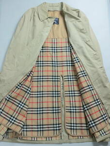 A624/Burberry/バーバリー/イギリス製/オールド/イングランド製/ステンカラーコート/メンズ/54SHORTサイズ/ライナー/裏ノバチェック/80S/