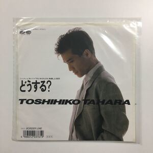 中古レコード　田原俊彦「どうする？」