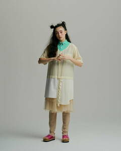 新品未使用　Sue UNDERCOVER スー アンダーカバー 　panelled shirt top　シャツ　ワンピース