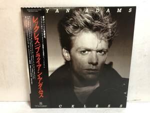 40707S 帯付12inch LP★ブライアン・アダムス/BRYAN ADAMS/RECKLESS★AMP 28100