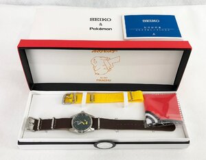 ★中古品★腕時計 セイコー&ポケモン ピカチュウ/グリーン モデル SCXP177 SEIKO