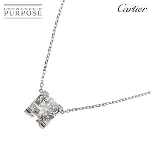 カルティエ Cartier Cドゥ ダイヤ 1.21ct H/VS1/3EX ネックレス 42cm K18 WG 750 C De Necklace【証明書付き】 90223910