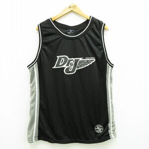 【50%OFF】XL/古着 ビンテージ タンクトップ メンズ 00s NBA ジュリアスアービング 6 ドクターJ メッシュ地 クルーネック 黒 ブラック 5OF