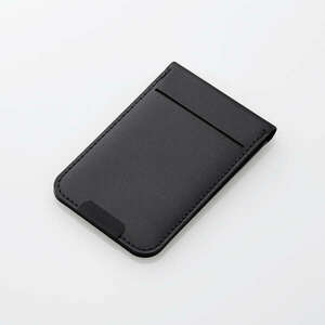MagSafe対応iPhone用カードポケット付き背面フリーアングルスタンド 取り付ける方向で縦や横画面のどちらでも使用可能: AMS-BPDSFBK
