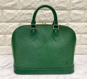 □■LOUIS VUITTON ルイ・ヴィトン　アルマ　エピライン　グリーン　ハンドバッグ　M52144　■□