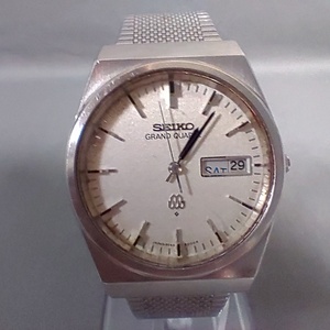 5509/29　196642　SEIKO　GRAND　QUARTZ　9943-8000　メンズ　シルバー系　稼働　腕時計　セイコー