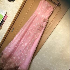 メ619 ピンクの色ドレス 訳あり