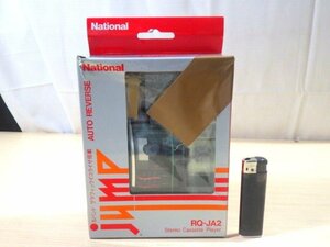 ■768：National　RQ-JA2　jump　ポータブルカセットプレーヤー　三便　箱付■