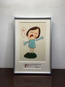 奈良美智 Yoshitomo Nara「ベー」「Beh!」額装 前衛芸術家 現代アート 美術品【複製原画】限定品