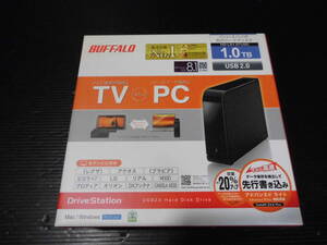 BUFFALO　バッファロー　外付ハードディスク　1.0ＴＢ ほぼ新品　新品？？