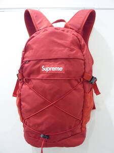 ◆Supreme◆#3208 シュプリーム ナイロンバックパック リュックサック 赤 レッド 中古