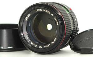 ★極上品★ CANON キヤノン NEW FD 50mm F1.2 L 前後キャップフード付属 #C481