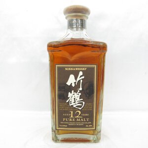 【未開栓】NIKKA ニッカ 竹鶴 12年 ピュアモルト 角瓶 ウイスキー 660ml 40％ 11733289 1222