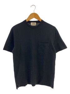 HERMES◆Tシャツ/S/コットン/BLK