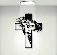 壁掛け インテリア 鉄製 キリスト ジーザス 十字架 チカーノ ローライダー