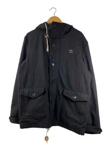 STUSSY◆コート/XL/ウール/GRY/無地/00S/AUTHENTIC GEAR