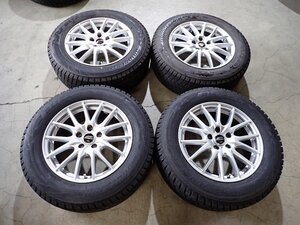 YS14320【送料無料225/65R17】CX-5 CX-8 BS系レガシィアウトバック BS 中古スタッドレス ★17×7J 114.3/5H ET48★1円スタート