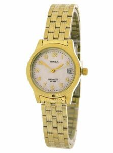 TIMEX タイメックス t2n253 Analog Gold-Tone Case and Bracelet Dress レディース　腕時計