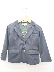 ◇ B:MING by BEAMS ビーミング キッズ 子供服 長袖 テーラードジャケット サイズ100 ネイビー レディース メンズ P