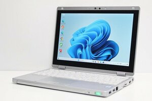 1円スタート ノートパソコン Windows11 WPS office搭載 2in1PC Panasonic レッツノート CF-RZ6 第7世代 Core i5 SSD256GB メモリ8GB