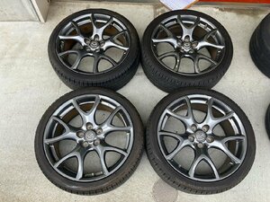 S管理75690 H22 RX-8 SE3P 】★後期タイプRS純正 BBS 鍛造 RG503 19インチ アルミ ホイール★8J +47 PCD114.3 5H 225/40R19 TOYO タイヤ付