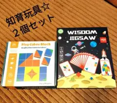 木製パズル【知育玩具】２個セット