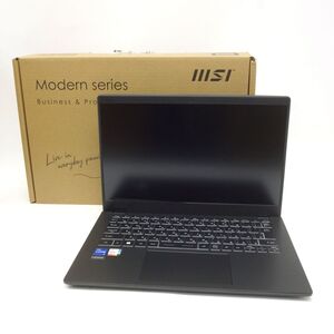 099s【未使用】MSI ビジネスノートPC Modern 14 C13M 6037JP クラシックブラック WIN11/i5/8GB/NVMe512GB ノートパソコン