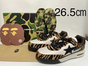 【送料無料】【新品※ラスト1点】26.5㎝　BAPE ROADSTA Tiger Camo ベイプ ロードスタ タイガーカモ アベイシングエイプ