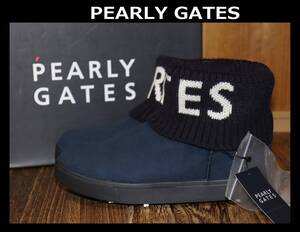 送料無料 特価即決【未使用】 PEARLY GATES ★ ブーツ型 ゴルフシューズ (23.5cm) ★ パーリーゲイツ 税込定価3万7400円 053-1292102 NV