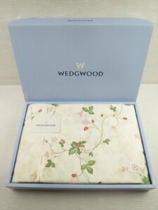 ♪WEDGWOOD ウェッジウッド ドビーシーツ ワイルドストロベリー柄 WW1040♪未使用 保管品