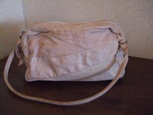 ローリーズファームピンク合皮ハンドバッグ（USED）100114
