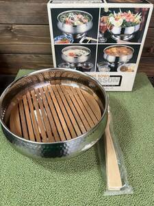 ☆SERVING BOWL ALL SEASON　18-8 STAINLESS STEEL サービングボール〈オールシーズン〉四季を問わず使い方いろいろ　未使用・保管品☆