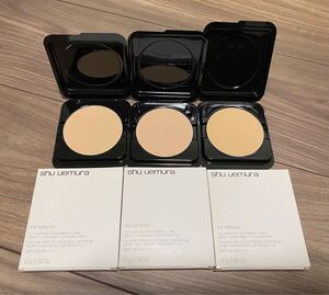 shu uemura シュウ ウエムラ lightbulb UV compact ライトバルブ UV コンパクトファンデーション レフィル375/584/764 計3個セット