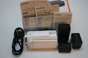 ■ほぼ新品■ SONY Handycam HDR-CX680 ホワイト HDR-CX680 W ＊23427