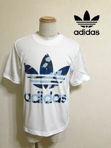 【新品】 adidas originals SSL TEE CAMO OS アディダス オリジナルス トレフォイル カモフラ ロゴ Tシャツ 半袖 ホワイト サイズS DX4204