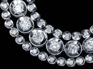 OLM13012SS【1円～】新品【RK宝石】≪DIAMOND≫ 豪華絢爛! 極上ダイヤモンド 総計10.00ct! Pt900 超高級 テニス フルエタニティ ネックレス