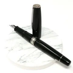 WATERMAN ウォーターマン 万年筆 ブラック シルバー ペン先 18金 18K 750 筆記未確認品 管理番号KKVKO18