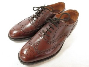 未使用 【チャーチ Church’s】 旧チャーチ HICKSTEAD ヒックステッド 3都市 フルブローグ シューズ 靴 (メンズ) size6.5G 茶 □30MZA6575