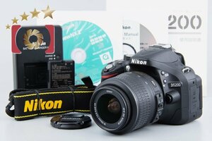 １円出品 Nikon ニコン D5200 18-55 VR レンズキット ブラック シャッター回数僅少【オークション開催中】