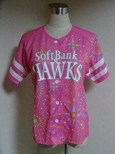 美品 ソフトバンクホークス SoftBank HAWKS 鷹ガール ユニフォーム M